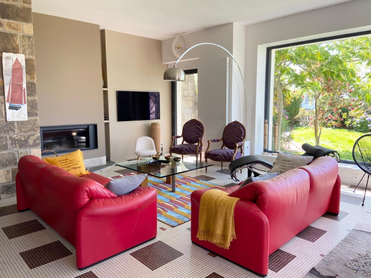Superbe Villa Vue Sur Mer, Corniche De La Plage Bénodet Kültér fotó