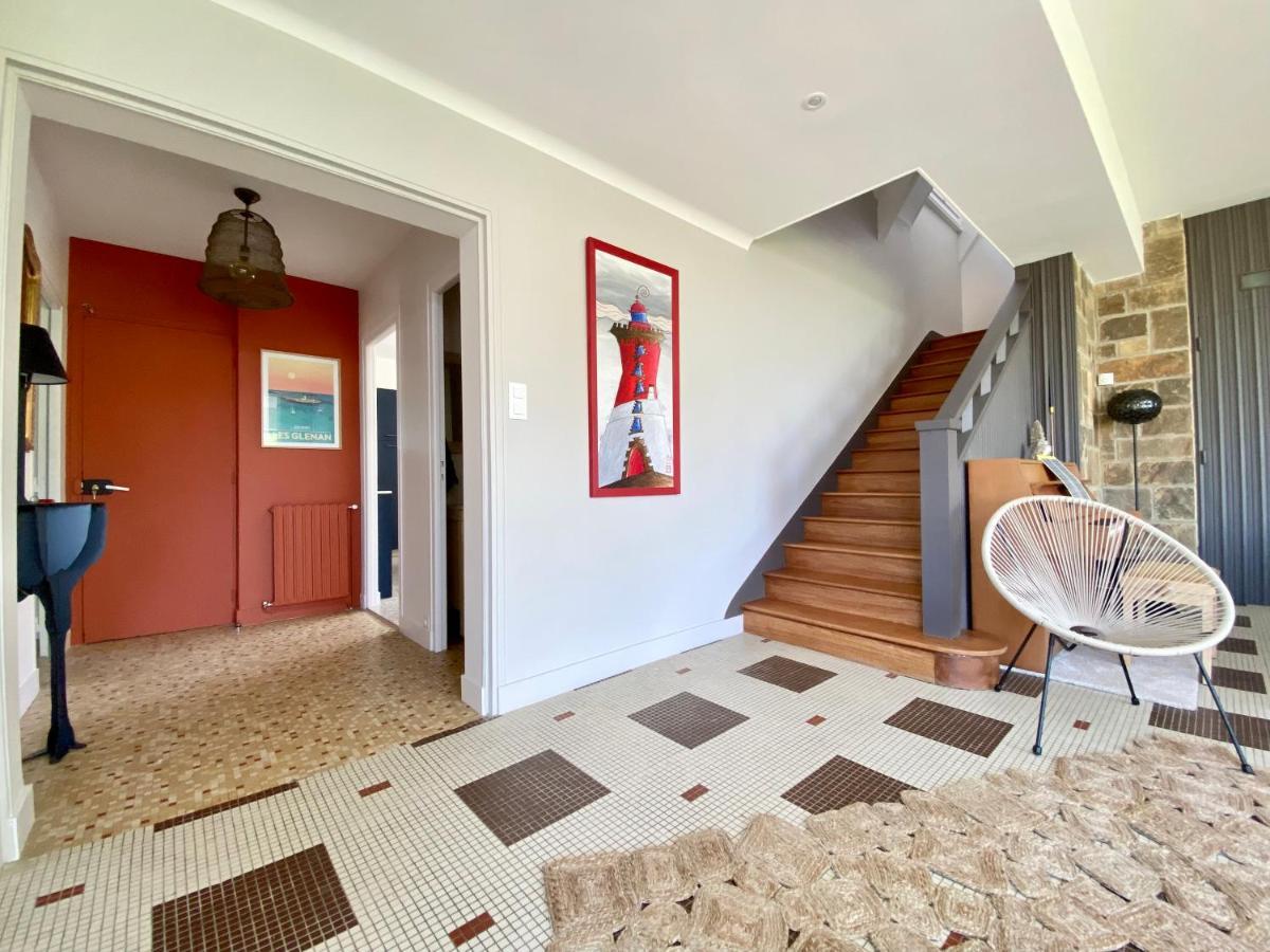 Superbe Villa Vue Sur Mer, Corniche De La Plage Bénodet Kültér fotó