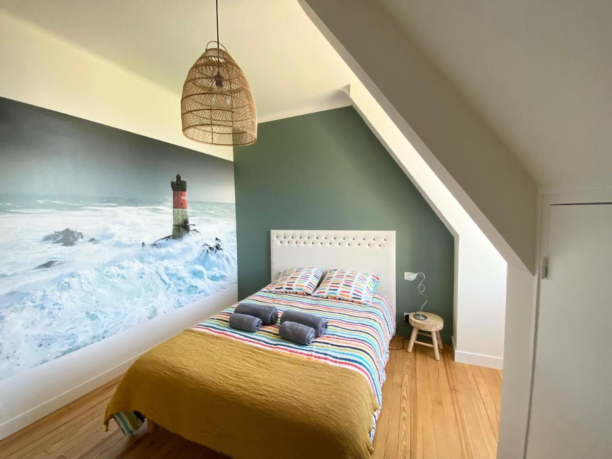 Superbe Villa Vue Sur Mer, Corniche De La Plage Bénodet Kültér fotó